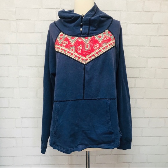 We The Free Tops - We the Free Hoodie with Bandana Design and pocket
